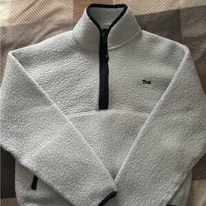 TNA Light Blue Polar Half-Zip